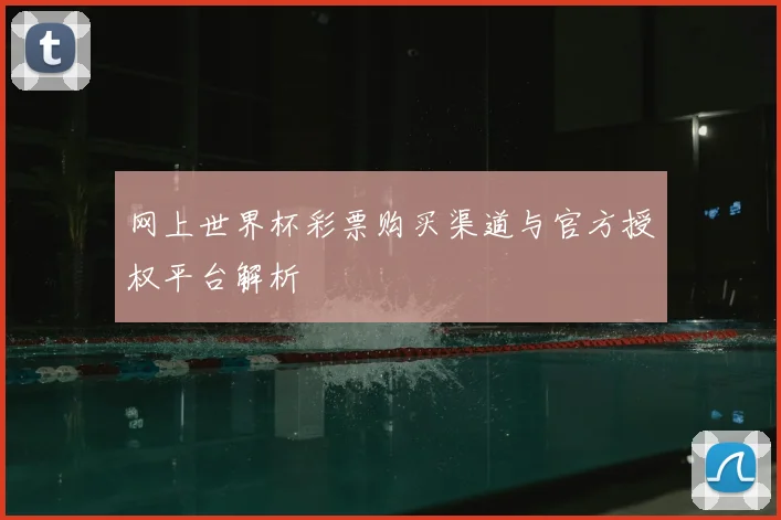 网上世界杯彩票购买渠道与官方授权平台解析