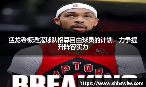 猛龙老板透露球队招募自由球员的计划，力争提升阵容实力
